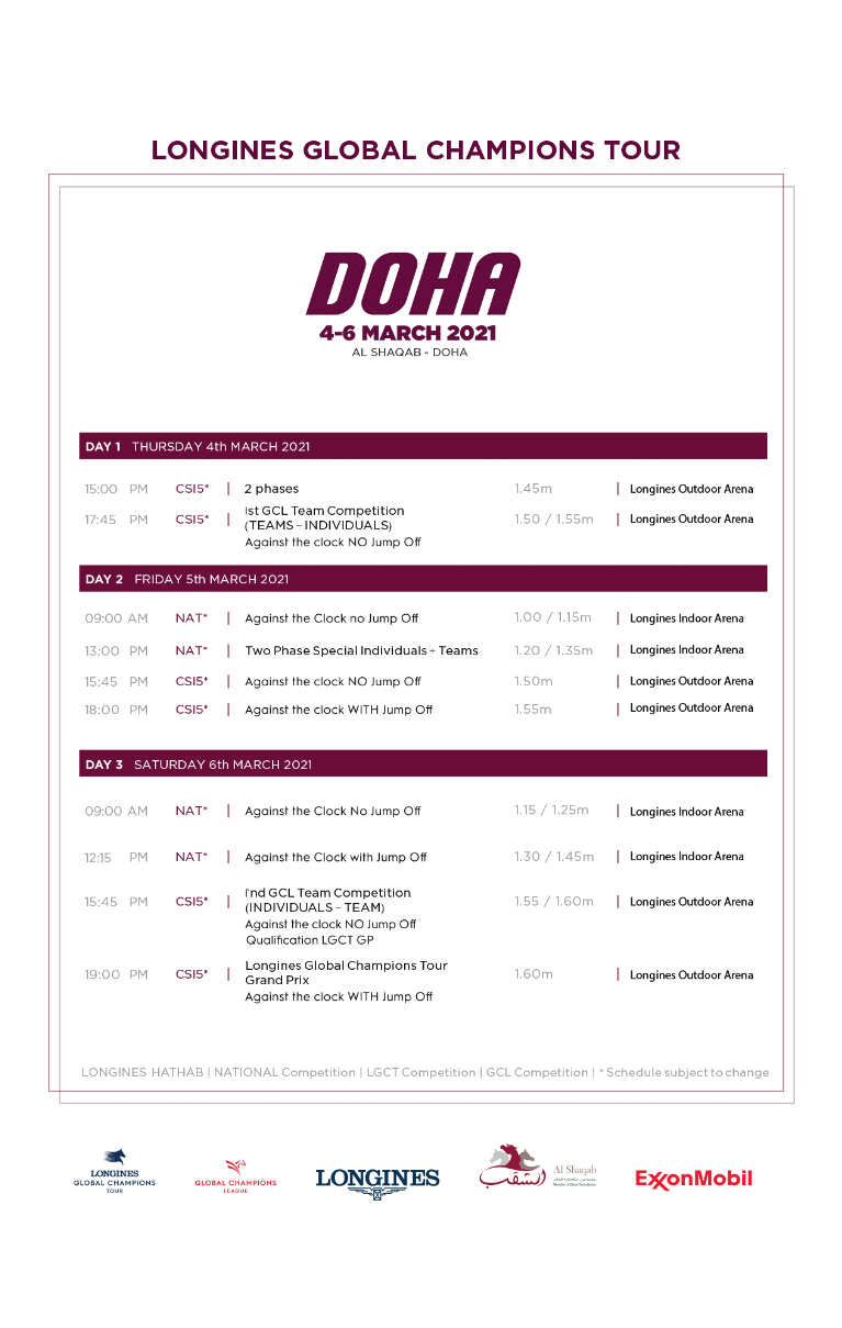 Longines Global Champions Tour Doha Al Shaqab